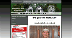Desktop Screenshot of heimatverein-wagenfeld.de